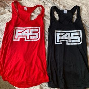 F45 tank top bundle - red and black size S